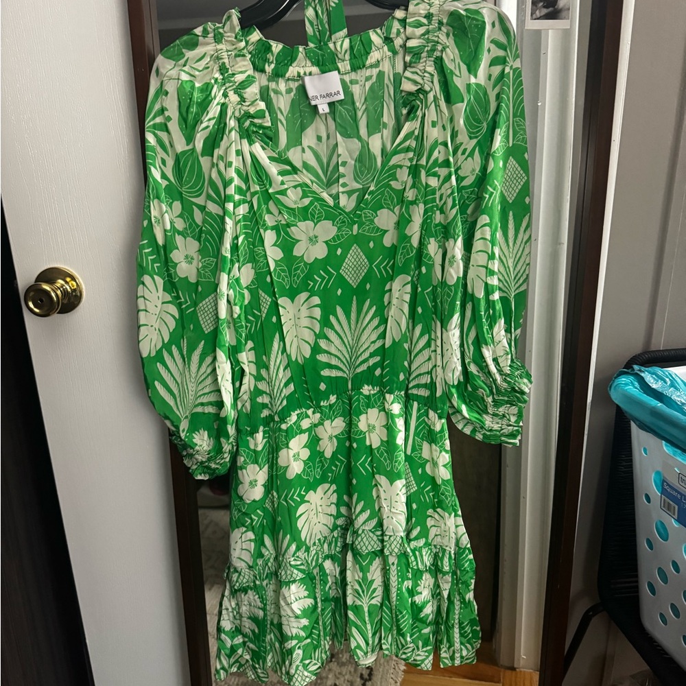 Green Floral Dress